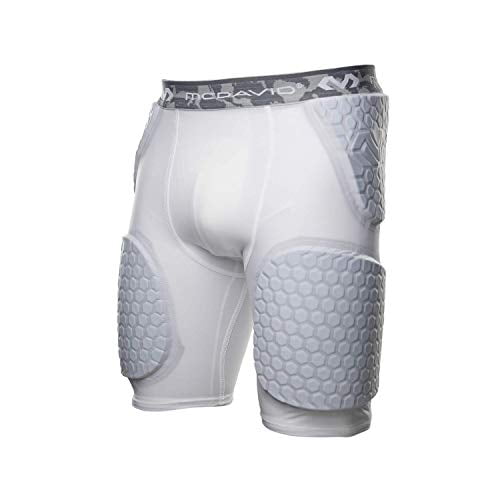McDavid 7991 Short Hexagonal avec Cuisse Enveloppante Profilée Blanc, P
