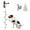 Beige, variant on Dog Doorbells for Potty Training, Handmade Hanging Dog Bell for Door Knob for Puppies to Ring to Go Outside, Macrame Dog Doorbell Gift. Gray