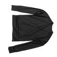 thumbnail image 4 of Women V Neck Top Crossing Wrap Long Sleeves Breathable Casual T Shirt for Daily Wear Black M, 4 of 22