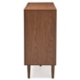 thumbnail image 4 of Baxton Studio Harlow Commode Double à 6 Tiroirs en Blanc et Noyer, 4 of 5