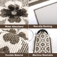 thumbnail image 6 of MeyJey Kitchen Rug Set 3 Piece, Non Slip Machine Washable Mats for Home Floor and Living Room, Brown, 6 of 7