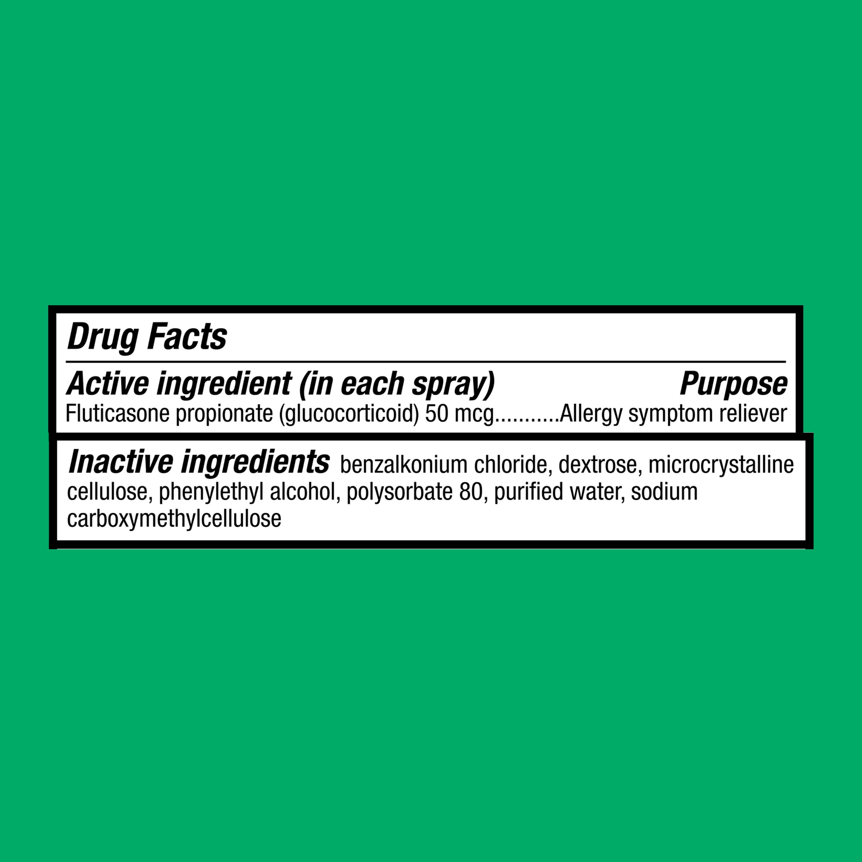 (2 pack) Equate Fluticasone Propionate Nasal Allergy Relief Spray, 50 mcg, Non-Drowsy