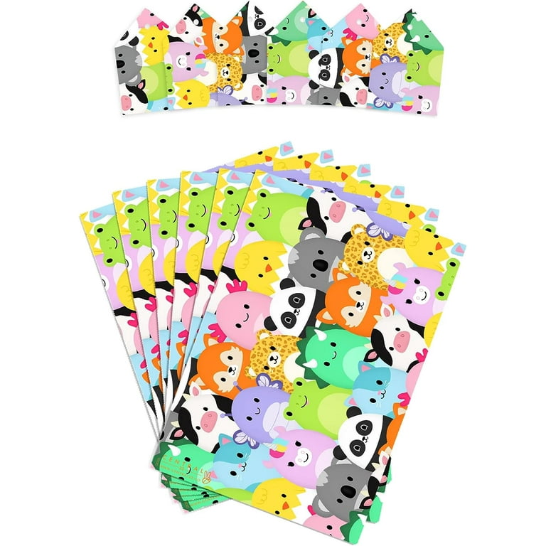 Central 23 Bee Wrapping Paper - Hap-Bee Birthday - 6 Sheets of Gift Wrap and Tags - Birthday Gift Wrap for Kids Boys Girls - Comes with Fun Stickers