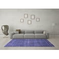 thumbnail image 3 of Ahgly Company Machine Washable Indoor Square Persian Blue Traditional Area Rugs, 6' Square, 3 of 4