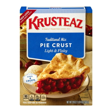 (3 Pack) Krusteaz Traditional Light & Flaky Pie Crust Mix, 20 oz (Best Pie Crust Mix)