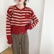 thumbnail image 2 of Suéter a rayas Dongdaemun coreano, abrigo, cárdigan para mujer, nuevo estilo holgado y holgado, ropa exterior de primavera y otoño, suéter de punto para mujer, 2 of 4
