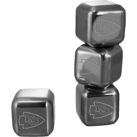 Nfl Cube - Kansas City Chiefs Stainless Steel Ice Cubes 6-Piece Set - No Size