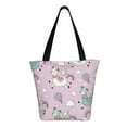 thumbnail image 3 of Fotbe Llama Unicorn and Rainbow Pattern Beach Tote,Shoulder Handbag,Spacious Tote Bag,Lightweight Travel Bag,Versatile Shopping Bag, 3 of 9
