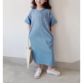 thumbnail image 3 of Conti Kids Little Girls Short Sleeve Dress Blue 5-6 Years, 3 of 5