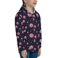 thumbnail image 5 of Rocae Pink Planets And Stars for Zip Up Hoodies for Teen Sweatshirt with Hood-Small, 5 of 6