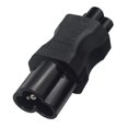thumbnail image 4 of Zócalo de conversión,Conector adaptador de corriente C6 a C5 macho a hembra,Contacto de protección para el hogar Adaptador de corriente C6 a C5,Convertidor de adaptador de enchufe, 4 of 9