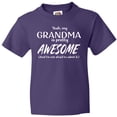 thumbnail image 3 of Inktastic Yeah My Grandma is Pretty Awesome Youth T-Shirt, 3 of 5