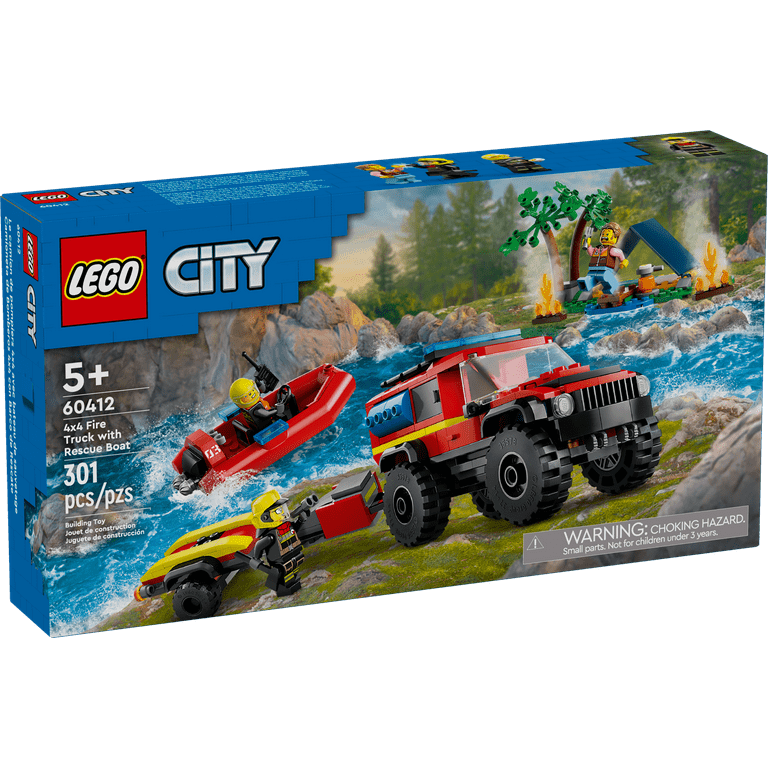 4x4 Fire Truck with Rescue Boat 4x4 Fire Truck with Rescue Boat
