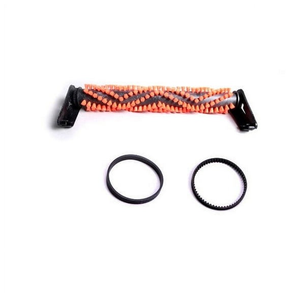 Replacement Part For Bissell Model 9E01 Vacuum Pro Heat Steam Vac Brushroll With 1 Flat and 1 Geared Belts