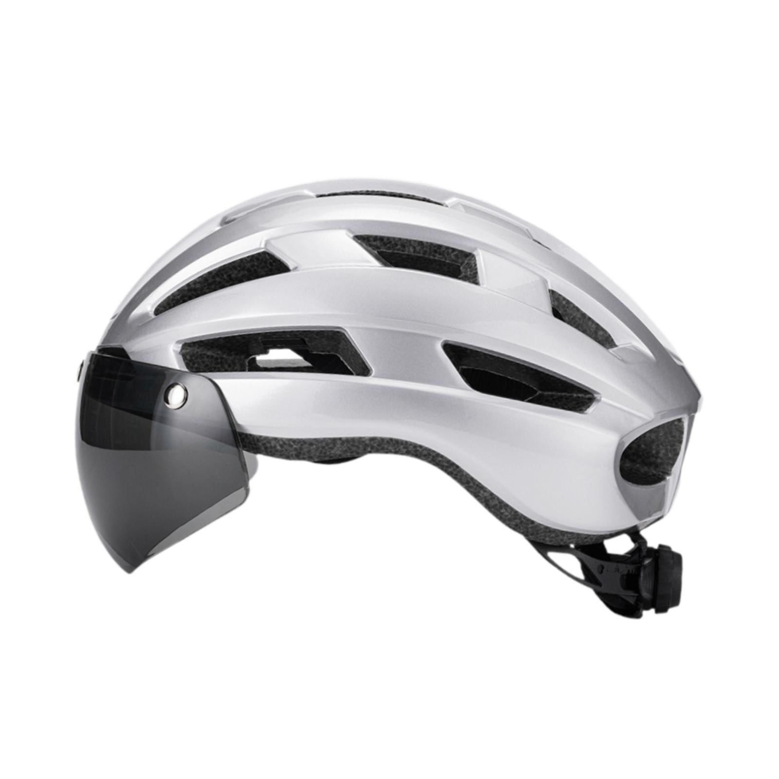 DimyFew Bike Helmet Bicycle Helmet Supplies Ventilation Removable Padded Shockproof Bike Silver