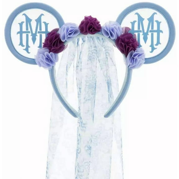 Disney The Haunted Mansion Bride Veil Mickey Ear Headband for Adults