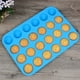 thumbnail image 5 of Zhuge Juego de mini muffins y cupcakes, juego de 24 tazas de 2 piezas, bandeja para hornear de silicona antiadherente, perfecto para hacer pasteles de muffins (24 tazas verde menta, 2 piezas), 5 of 5