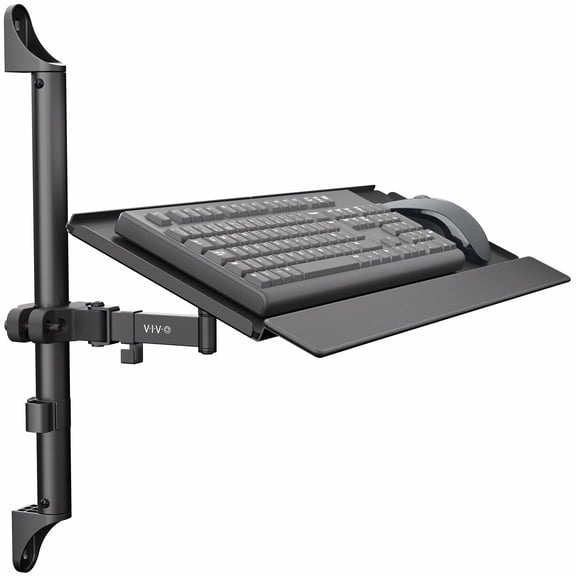 VIVO Steel 26 Inch Tilting Keyboard Tray Wall Mount, Keyboard and Mouse Platform