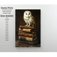 thumbnail image 2 of Tawny Owl on Old Books Poster Dark Academia Art Victorian Art Enchanted Illustration Vintage Bookish Wall Art Rustic Aesthetic, 2 of 3