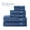 Navy Blue, variant on WelHome 100% Cotton 6-Piece Ultra SOFT TWIST Towel Set, 600 GSM, 2 Bath Towels 30" x 54", 2 Hand Towels, 2 Washcloths, Highly Absorbent, Bathroom Towel for Everyday Use, Navy Blue