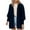 Dark Blue, variant on BADHUB Women's 2025 Open Front Chunky Cardigans Lantern Long Sleeve Oversized Knit Outwear with Pocket Dark Blue XL