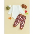 thumbnail image 5 of GXFC Infant Girls Halloween Outfits Clothes 6M 9M 12M 18M Baby Girls Long Sleeve Rompers Pumpkin Print Pants Headband 3Pcs Halloween-themed Clothing for Newborn Girls, 5 of 9
