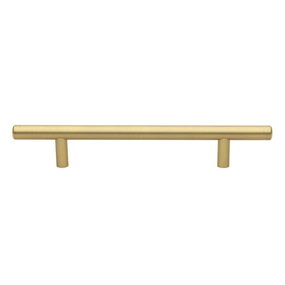 GlideRite 5 in. Center Modern Cabinet Pull, Satin Gold, Pack of 5