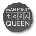 thumbnail image 1 of Queen Mahjong Game Art Deco Fashion Round Throw Pillow Home Decoration Cushion, 1 of 3