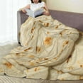 thumbnail image 6 of Bingfone Taco Tortillas Print Flannel Fleece Blanket Throw Blanket for Bed,Sofa,Couch,Travel,Camping(40"x30" ), 6 of 8