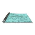 thumbnail image 2 of Ahgly Company Indoor Rectangle Solid Light Blue Modern Area Rugs, 7' x 10', 2 of 4