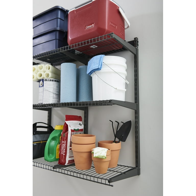 New Rubbermaid FastTrack Garage Storage All-in-One Rail Shelving