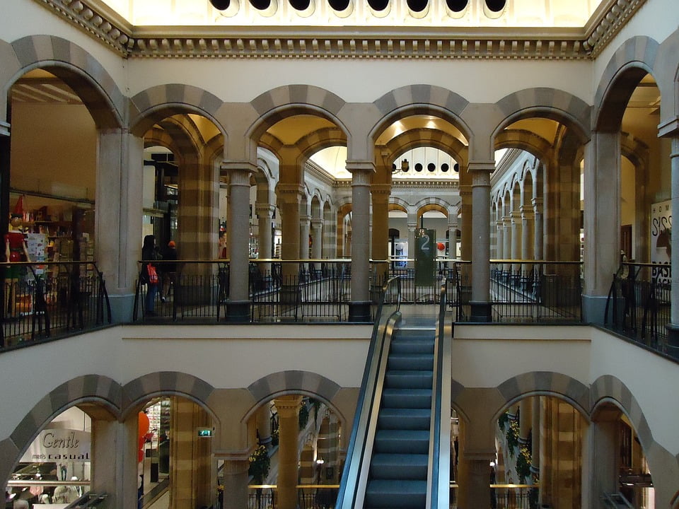 Escalator Shopping  mall Amsterdam Shopping centre  12 Inch 