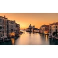 thumbnail image 2 of Zhang, Eric 18x12 Black Ornate Wood Framed with Double Matting Museum Art Print Titled - Dawn On Venice, 2 of 4