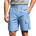 thumbnail image 2 of Havenre Men's Hiking Cargo Shorts Lightweight Athletic Shorts for Outdoor Fishing Camping Loose Fit Casual Summer Drawstring Elasic Waist Golf Short Pants with Multi Pockets, 2 of 10