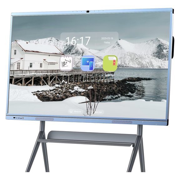 Belnet Smart Boards 65inch Touch Screen Mirroring Reverse Control IR Rotatable 4K Monitor Wireless Smart TVs for Digital Signage, School & Office