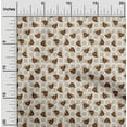 thumbnail image 2 of oneOone Georgette Viscose Brown Fabric Utensils Cup Sewing Craft Projects Fabric Prints By Yard 42 Inch Wide, 2 of 4