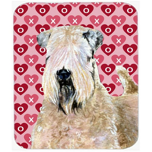Wheaten Terrier Soft Coated Hearts Love Mouse Pad, Hot Pad Or Trivet