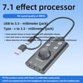 thumbnail image 4 of Tarjeta de Sonido USB Tipo C, Control de Volumen para Computadora, Compatible con Controladores Externos Profesionales., 4 of 5