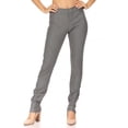 thumbnail image 4 of Women's Casual Comfy Slim Pocket Jeggings Jeans Pants with Button, 4 of 6