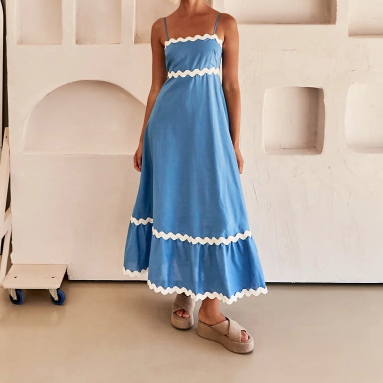 princess polly baby blue dress Blueming Midi Dresses for Women,Elegant Trendy Long Sleeve Dress Flowy Pleated A Line Vacation Dress Work Outfits