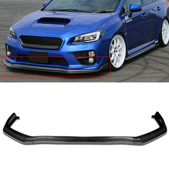 cciyu Front Lip Body Kit Fits for 2015-2020 for Subaru WRX STI Front Lip Spoiler,Glossy Carbon Look