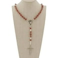 thumbnail image 4 of GlassOfVenice Murano Glass Sommerso Italian Rosary - Red, 4 of 5