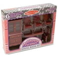 thumbnail image 2 of Melissa & Doug Classic Wooden Dollhouse Dining Room Furniture (6 pcs) - Table, Armchairs, Hutch, 2 of 2