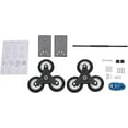 thumbnail image 4 of Hand Truck Dolly – Stair Climbing Cart, Stair Climber Cart 460 Lb Capacity All Terrain Stair Dolly Heavy Duty with Telescoping Handle and 6+2 Wheels (Black) Hand Truck Climbing Rope, 4 of 9