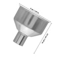 thumbnail image 2 of Moluckfu 10Ud Embudo De Boca Ancha Acero Inoxidable Para Cocina Uso Diario Color Plateado, 2 of 6