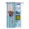 thumbnail image 2 of MKHERT Swimming Dog Blackout Window Curtain Drapes Bedroom Living Room Kitchen Curtains 52x84 inch, 2 of 2