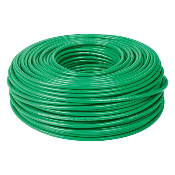 Rollo de Cable THW CCA 14 AWG Verde TRUPER CCA-14V