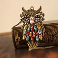 thumbnail image 4 of Collier Femme Strass Hibou Mode Pendentif Collier Clavicule Collier, 4 of 7
