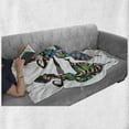 thumbnail image 6 of African Soft Flannel Fleece Throw Blanket, Dance Performed by Women in Traditional Dresses, Cozy Plush for Indoor and Outdoor Use, 60" x 80", Multicolor, by Ambesonne, 6 of 6