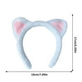 thumbnail image 3 of Fiudx Diadema y Orejas de Gato, Suave y Peluda, Accesorio de Moda para Disfraz, Bonita Herramienta de Maquillaje para El Cuidado de La Piel, Regalo para Adolescentes, Diseño Ajustable., 3 of 7